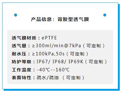 施柏德背胶型透气膜产品参数