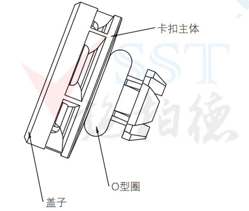 卡扣型防水透气阀