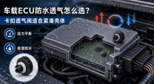 车载ECU防水透气与83卡扣透气阀紧凑壳体方案封面图